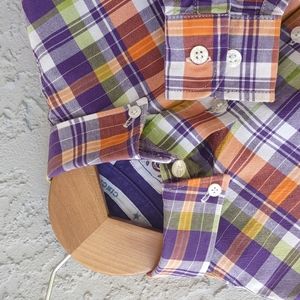 CINCH BOYS MATCH DAD PLAID BUTTON-DOWN WESTERN SHIRT (LOGO)